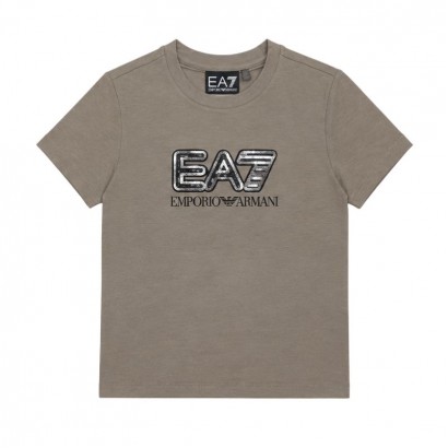 Детска тениска EA7 за момиче лого