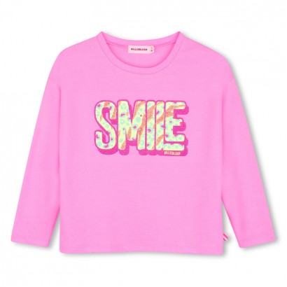 Детска блуза Billieblush за момиче с надпис Smile