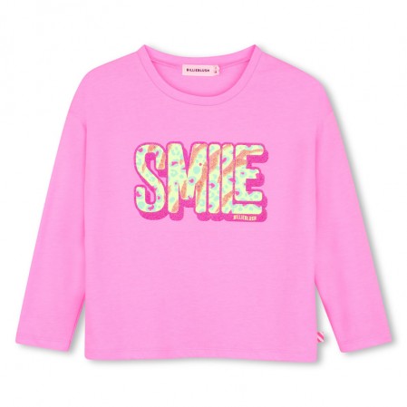 Детска блуза Billieblush за момиче с надпис Smile