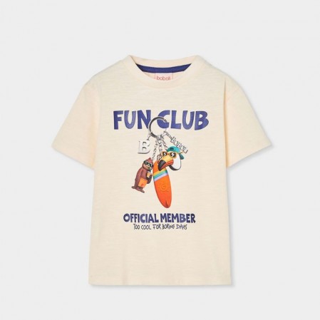 Детска тениска Boboli за момче с щампа Fun Club