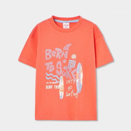 Детска тениска Boboli за момче с щампа Born to Surf