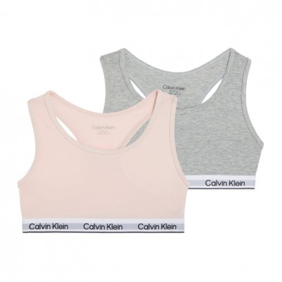 Детски комплект бельо Calvin Klein за момиче 2 чифта спортен топ
