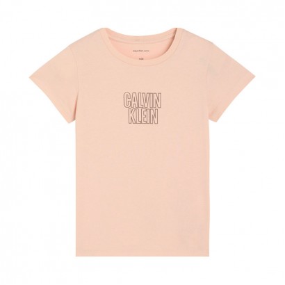 Детска тениска Calvin Klein за момиче с вталена кройка