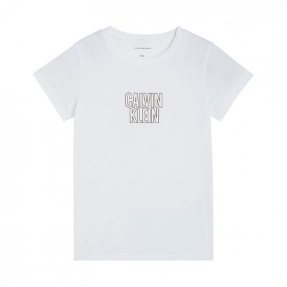 Детска тениска Calvin Klein за момиче с вталена кройка