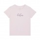 Детска тениска Calvin Klein за момиче с лого отпред