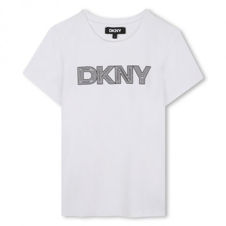 Детска тениска DKNY за момиче с къс ръкав