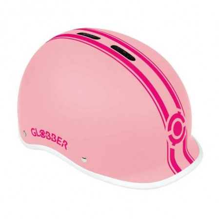Globber Детска светеща каска Master XS-S 47-51см пастелно розова
