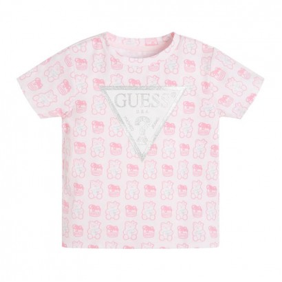 Детска тениска Guess унисекс с принт на мечета