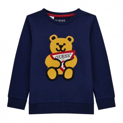 Детска блуза Guess за момче с мече отпред