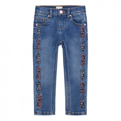 Детски дънки Guess за момиче Love