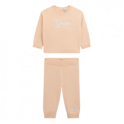 Бебешки комплект Guess за момиче фино плетиво