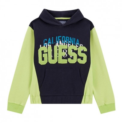 Детско худи Guess за момче с качулка и лого