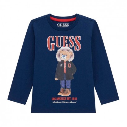 Детска блуза Guess с апликация Мече