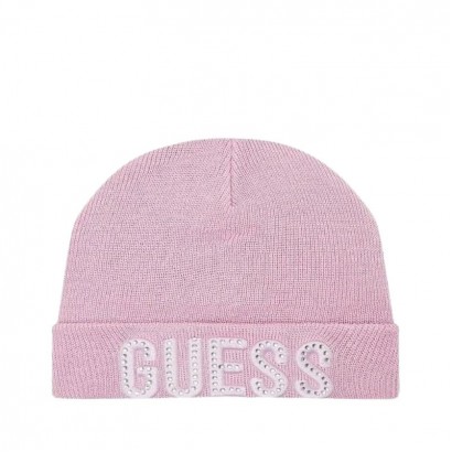 Детска шапка Guess за момиче с лого отпред