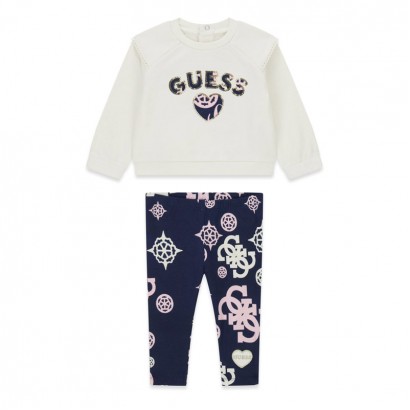 Бебешки комплект Guess за момиче 2 ч с клин