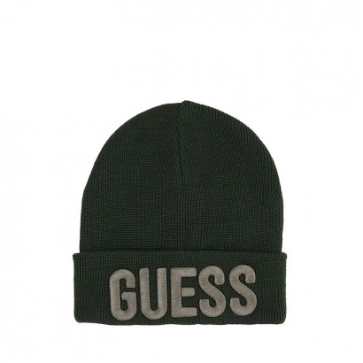 Бебешка плетена шапка Guess за момче с лого 