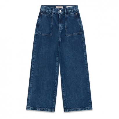 Детски дънки Guess за момиче с джобове отпред