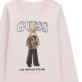 Детска блуза Guess за момиче с лого и мече