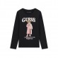 Детска блуза Guess за момиче с лого и мече