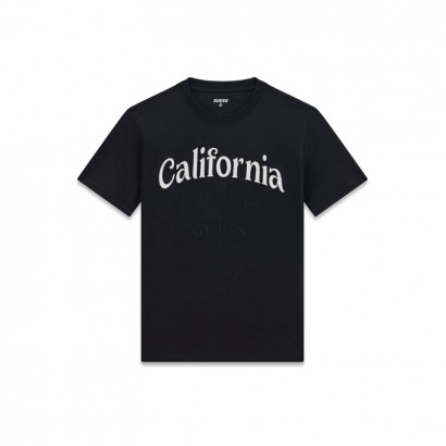 Детска тениска Guess за момче с бродиран надпис California