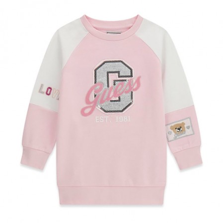 Детска спортна рокля Guess с апликация мече и лого