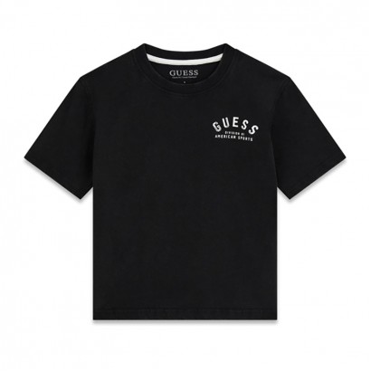 Детска тениска Guess за момче с надпис лого на гърба