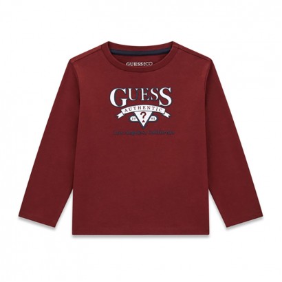 Детска блуза Guess за момче с лого и надпис