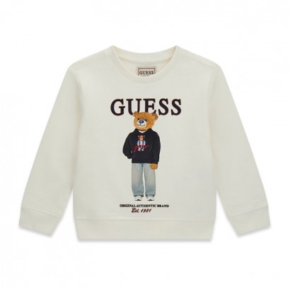 Детска блуза Guess за момче с апликация мече отпред