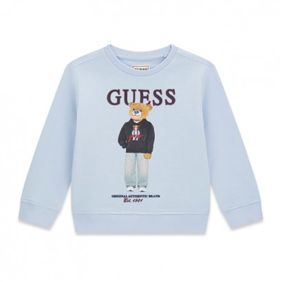 Детска блуза Guess за момче с апликация мече отпред