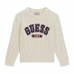 Детски пуловер Guess за момче с лого и обло бие