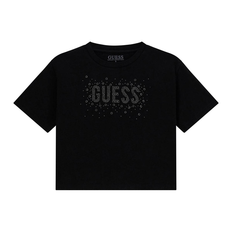 Детска тениска Guess за момиче с интересен надпис