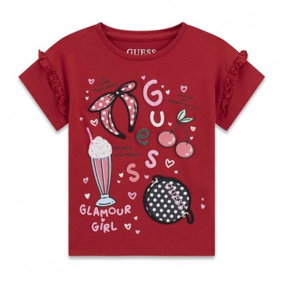 Детска тениска Guess за момиче Glamour Girl