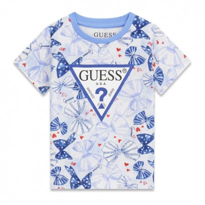 Детска тениска Guess за момиче в различен принт