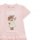 Бебешки комплект Guess за момиче с рокля с мече и памперс гащи