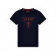 Детска тениска с къс ръкав Guess за момиче с лого