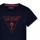 Детска тениска с къс ръкав Guess за момиче с лого