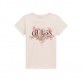 Детска тениска с къс ръкав Guess за момиче с лого и пеперуди
