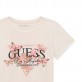 Детска тениска с къс ръкав Guess за момиче с лого и пеперуди