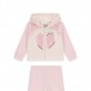 Детски комплект Guess за момиче суитшърт с качулка и дълъг панталон с лого