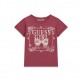 Детска асиметрична тениска Guess за момиче с лого и надпис
