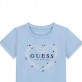 Детска тениска с къс ръкав Guess за момиче с лого на сърце Детска тениска с къс ръкав Guess за момиче с лого на сърце