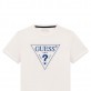 Детска тениска с къс ръкав Guess за момче със стандартно лого от пред