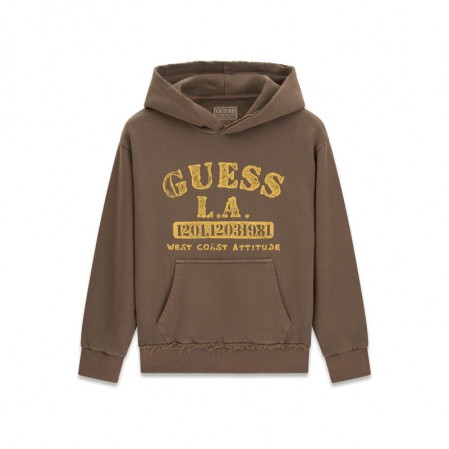Детско худи Guess за момче с дълги ръкави и лого