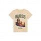 Детска тениска с къс ръкав Guess за момче с картинка на мече