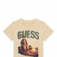 Детска тениска с къс ръкав Guess за момче с картинка на мече