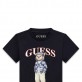 Детска тениска с къс ръкав Guess за момче с картинка на мече
