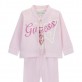 Бебешки комплект Guess за момиче горнище с цип боди и панталон
