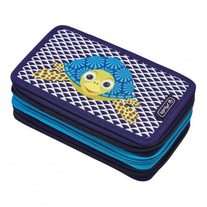 Несесер Herlitz 31ч с 3 ципа пълен Cute Animals Turtle