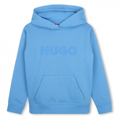 Детско худи Hugo за момче с качулка и голям джоб