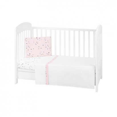 Kikkaboo Бебешки спален комплект 3 ч EU Style 70x140 Bear with me Pink